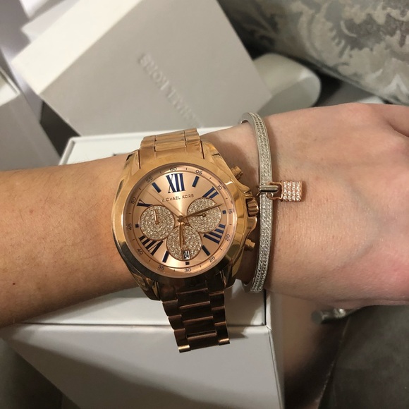 NWT Michael Kors Rose Gold Watch main image 6